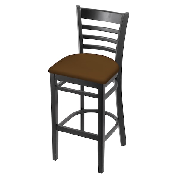 Holland Bar Stool Co 25" Counter Stool, Black Finish, Canter Thatch Seat 314025Blk001 - main